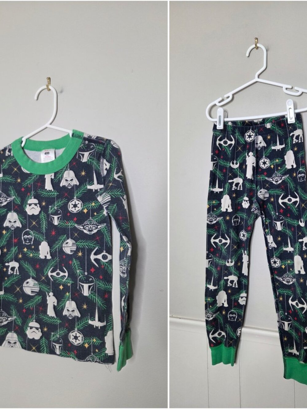 HANNA ANDERSSON Star Wars Holiday Print Cotton Pajamas